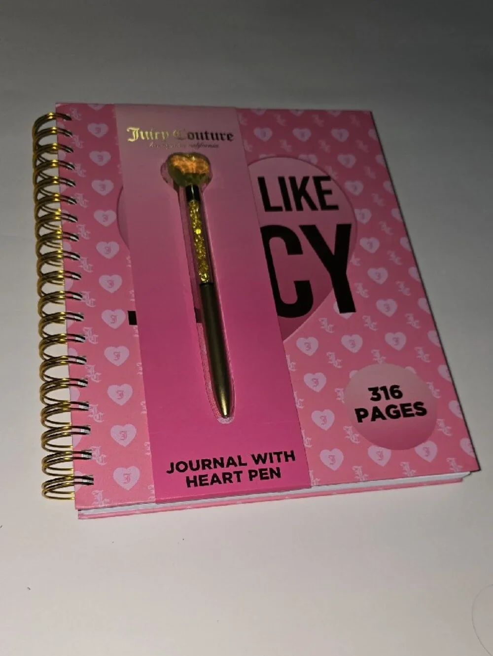 Juicy Couture Pink Journal with Pen
